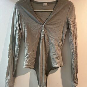 Wilfred Sage Green Long Sleeve Bodysuit